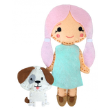 Sew Your Own Felt Doll & Puppy Kit