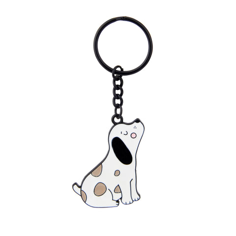 Barney the Dog enamel keyring