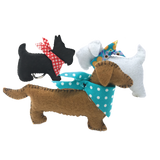 3 Felt Puppies Sewing Kit
