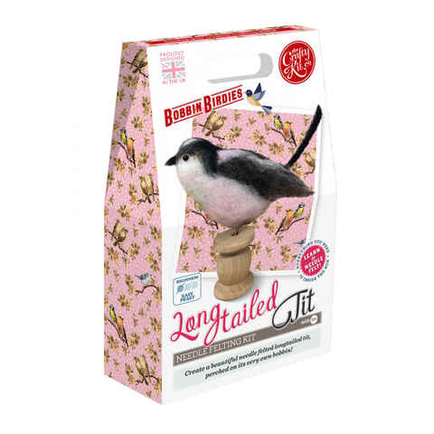 Bobbin Birdies Long Tailed Tit Needle Felting Kit