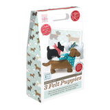 3 Felt Puppies Sewing Kit