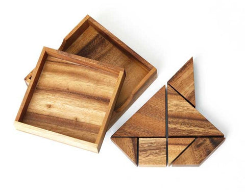 Tangram Seven Piece Wooden Puzzle