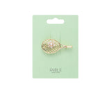Gold tennis racket brooch
