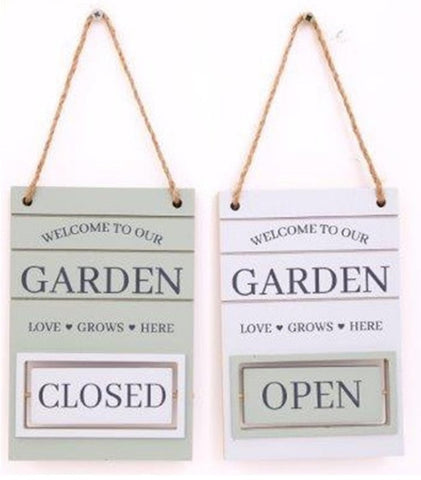 Potting Shed Open/Close Hanging Decoration