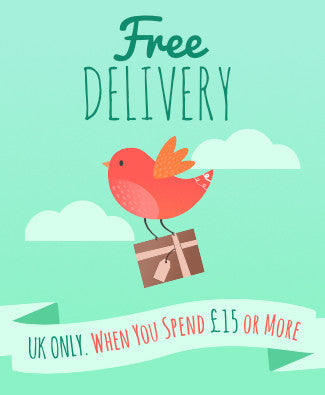 Free UK Delivery when you spend £15 or more